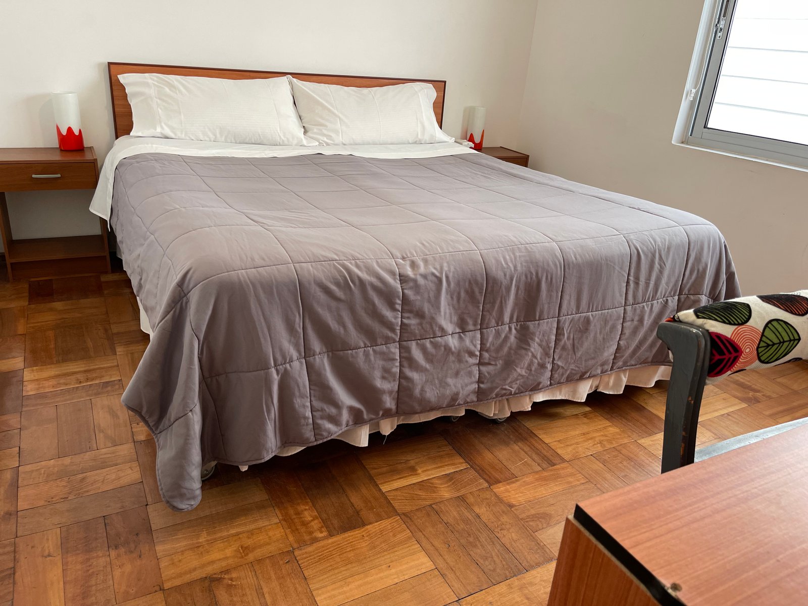 Habitación doble con baño privado externo del Hostal Recreo en Recreo, Viña del Mar